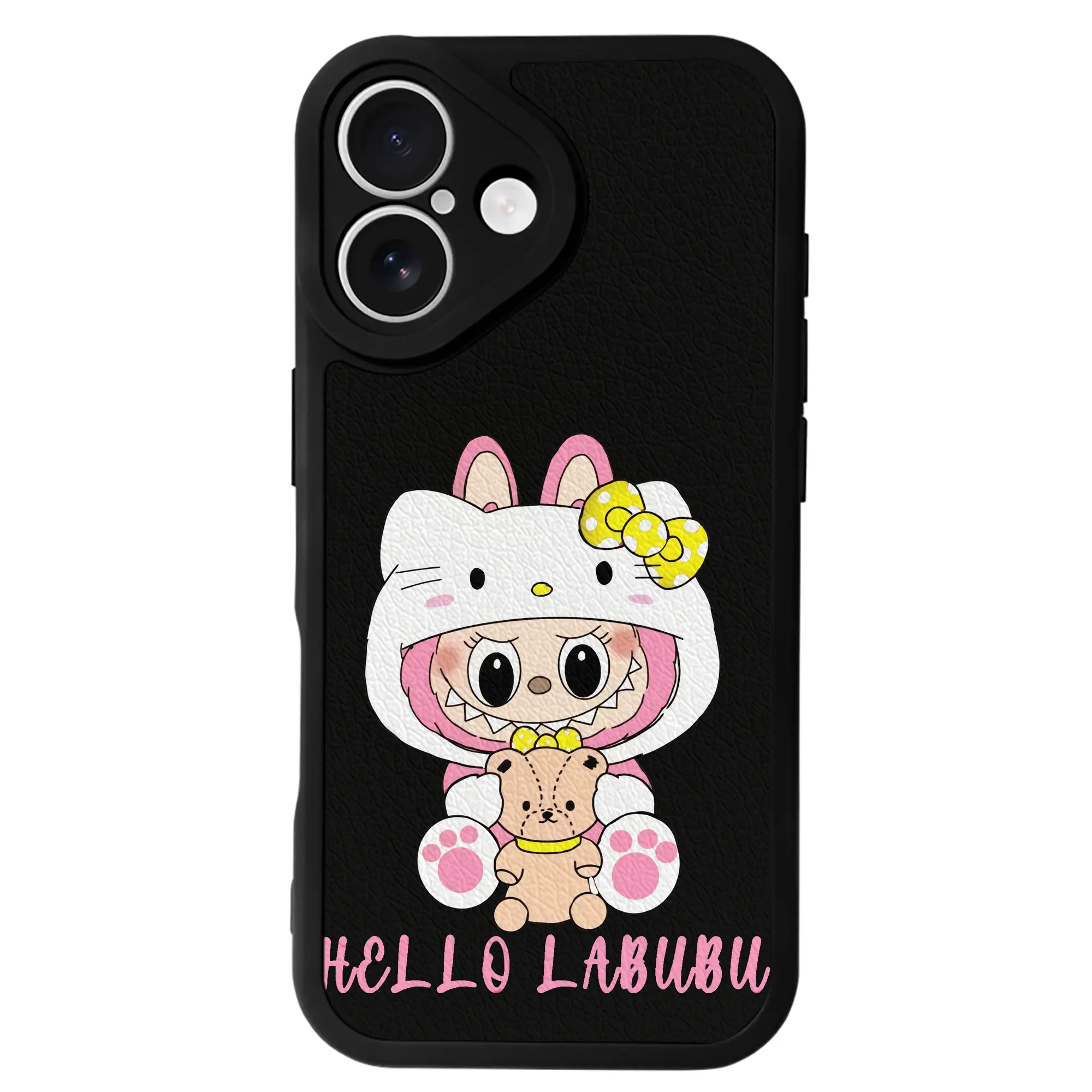 ラブブ グッズ ラブブ - IPhone 16シリーズ対応 ・ シリコンスマホケース ・ レザー調 ・ 高精度フィット ・ 耐衝撃 ・ ワイヤレス充電対応 ・ 精密カット